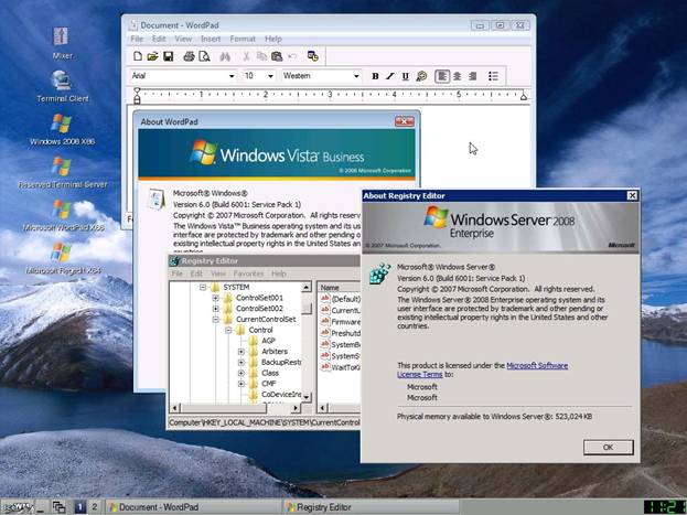 Публикация приложений на рабочем столе SysElegance Thinstation Enterprise с серверов под управлением Windows Vista Business x86 и Windows 2008 Enterprise x64